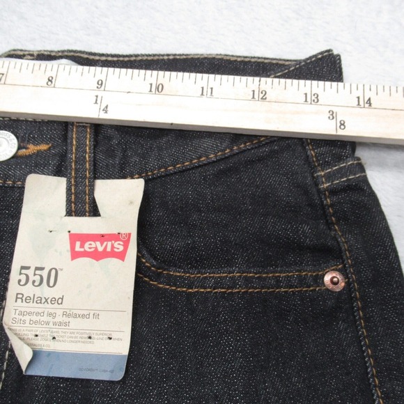 Levis 550 Jeans Women‎ 14 Dark Wash 27x27 Relaxed Regular Cobra Straight Bootcut - Picture 13 of 16